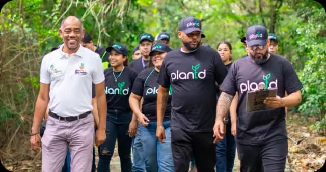 Plantd team on a reforestation project